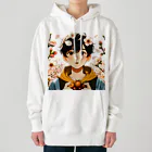 可愛い男の子イラスト販売所　By,keicyanの男の子　中学1年生　春 Heavyweight Hoodie