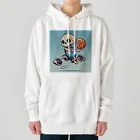 Oz techのスカルフープ：ゴーストプレイヤーのダンクショット Heavyweight Hoodie