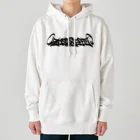 yusponzのロゴ　黒 Heavyweight Hoodie