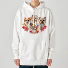 SANKAKU DESIGN STOREのお花の似合う小さい犬たち。 Heavyweight Hoodie