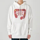 8anna storeの人体のなぞ。ぴかぴかピンクの大腸。 Heavyweight Hoodie