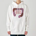 8anna storeの人体のなぞ。便がたまった大腸。 Heavyweight Hoodie