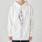 へっぽこデザインのこっち見んな Heavyweight Hoodie