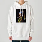 HermannStrasseのフェルメールとグリーンイグアナ Heavyweight Hoodie