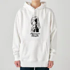 HermannStrasseのイラスト絵画：フェルメールとフトアゴヒゲトカゲ Heavyweight Hoodie