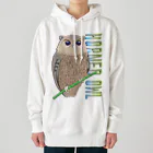 LalaHangeulのHORNED OWL (ミミズク) Heavyweight Hoodie