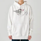 まめるりはことりの幸せ文鳥ちゃん【まめるりはことり】 Heavyweight Hoodie