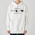 Silvervine Psychedeliqueのシュレーディンガーの猫（黒字） Heavyweight Hoodie