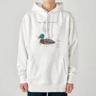 NIKORASU GOのユーモアデザイン「鴨うどんを食べたい」 Heavyweight Hoodie