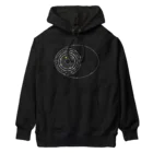 cosmicatiromの太陽系の衛星 白 Heavyweight Hoodie