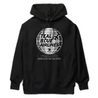 Teal Blue CoffeeのTEAL BLUE AIRLINES - grayscale Ver. - Heavyweight Hoodie