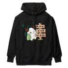 Nomi(shop-I＊iro-)の不思議生物クルビーとLife with Green【カラー】 Heavyweight Hoodie