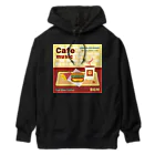 Teal Blue CoffeeのCafe music - CARDINAL RED BURGER - Heavyweight Hoodie