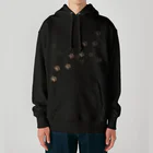 Nomi(shop-I＊iro-)の猫の肉球アート(跡) タイトルは「自由」 Heavyweight Hoodie