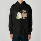 Nomi(shop-I＊iro-)の不思議生物クルビーとLife with Green【カラー】 Heavyweight Hoodie