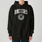 BRONX SOUL WEARのBNXERS COLLEGE/White Print Heavyweight Hoodie