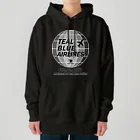 Teal Blue CoffeeのTEAL BLUE AIRLINES - grayscale Ver. - Heavyweight Hoodie