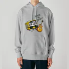 Train Kids! SOUVENIR SHOPの黄色い電車 「 音楽大好き ! 」 Heavyweight Hoodie