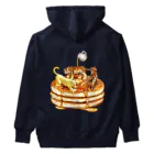 サッサのいきものグッズの虎とバターとホットケーキ Heavyweight Hoodie