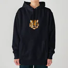 サッサのいきものグッズの虎とバターとホットケーキ Heavyweight Hoodie
