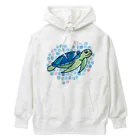 有限会社ケイデザインのウミガメさんの海【2】 Heavyweight Hoodie