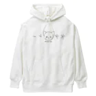 Nomi(shop-I＊iro-)のSakura Cat【♀】黒 Heavyweight Hoodie