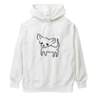 akane_art（茜音工房）のゆるチワワ（クリア） Heavyweight Hoodie