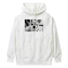 akane_art（茜音工房）のモノクロチワワ（おすまし） Heavyweight Hoodie