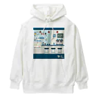 Teal Blue Coffeeの香るコーヒー_ colorful Ver. Heavyweight Hoodie