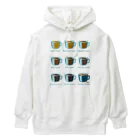 Teal Blue CoffeeのRoasted coffee Heavyweight Hoodie