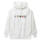 ネナロコのウシウシファイブ／白 Heavyweight Hoodie