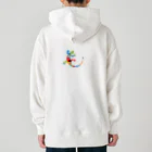 cuuyabowのカラフルヤモリ Heavyweight Hoodie