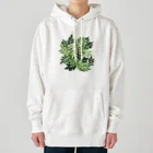 Wonder Bird Forestの藤の葉陰 Heavyweight Hoodie