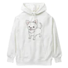 chippokeのチワワ（ロング・ホワイト） Heavyweight Hoodie