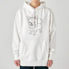 chippokeのチワワ（ロング・ホワイト） Heavyweight Hoodie