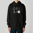 御中レコード株式会社のORIAI白ロゴ Heavyweight Hoodie