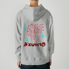 Ａ’ｚｗｏｒｋＳの九尾之狐(赤プリント) Heavyweight Hoodie