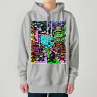 Ａ’ｚｗｏｒｋＳの宇宙人類皆兄弟 VERTICAL Heavyweight Hoodie