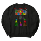 Siderunの館 B2の【バックプリント】レトロゲーム風な大仏 Heavyweight Crew Neck Sweatshirt