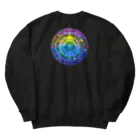 💖宇宙整体♪🌈♪こころからだチャンネル♪💖のFlower of Life STAR rights Heavyweight Crew Neck Sweatshirt