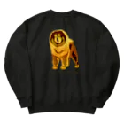 Qooroのシックな立ち姿のチャウチャウさん Heavyweight Crew Neck Sweatshirt