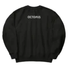 P≠Mの【曲線シリーズ_04】OCTOPUS_黒 Heavyweight Crew Neck Sweatshirt