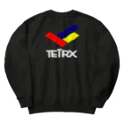 リジット・モータースポーツのTETRX透過ロゴ紺 Heavyweight Crew Neck Sweatshirt
