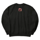 黒ねこまろんの雑貨屋さんの黒ねこまろんのイラストグッズ Heavyweight Crew Neck Sweatshirt