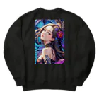 Rapitesu_AI_officialの「花の中の美 - レースの少女」 Heavyweight Crew Neck Sweatshirt