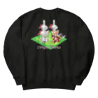 アルカナマイル SUZURI店 (高橋マイル)元ネコマイル店の3 knights,1 warrior(English ver.) Heavyweight Crew Neck Sweatshirt