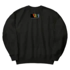 気分屋(モンスターマーチ)のMonster March by GEISP ver.白字 Heavyweight Crew Neck Sweatshirt