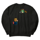 Siderunの館 B2の【バックプリント】龍神さんと卵かけグマ Heavyweight Crew Neck Sweatshirt