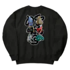 Parallel Imaginary Gift ShopのSUPER GEMS POWER（BLACK） Heavyweight Crew Neck Sweatshirt
