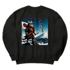 猫好き Japanの大和魂ねこ Heavyweight Crew Neck Sweatshirt